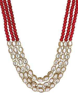 multi layered traditional dulha moti mala with beaded maharaja haar/groom necklace for men  2
