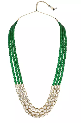 multi layered traditional dulha moti mala with beaded maharaja haar/groom necklace for men 