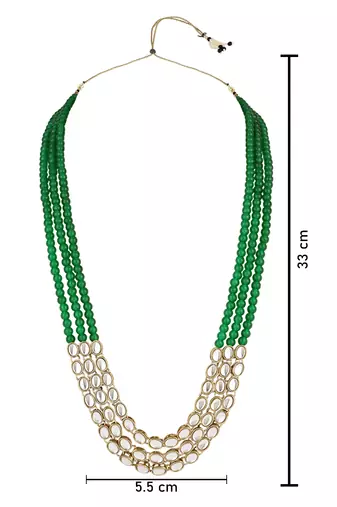 multi layered traditional dulha moti mala with beaded maharaja haar/groom necklace for men 