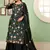 Black georgette embroidery designer sharara suit