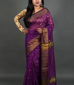 Baigani Hand Buti Saree