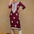 women burgundy rayon blend solid embroidered straight kurta