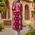 women red rayon blend solid embroidered chikankari straight Only kurta