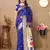 Blue zari weaving tassel pallu work soft silk saree