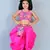 Pink Cotton Dhoti Set for Girls