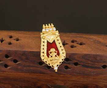 Kerala style gold plated temple palakka pendant 1