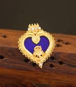 Kerala style gold plated ganesha palakka pendant