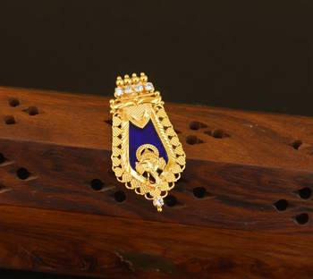 Kerala style gold plated ganesha palakka pendant 1