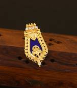 Kerala style gold plated ganesha palakka pendant