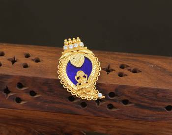 Kerala style gold plated temple palakka pendant 1