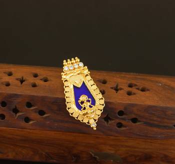 Kerala style gold plated temple palakka pendant 1