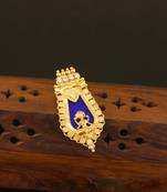 Kerala style gold plated temple palakka pendant