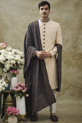 Light pink italian imported nawabi indo western set 1