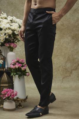Black splendid silk koti kurta set 3