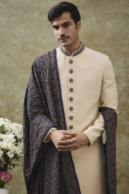 Light pink italian imported nawabi indo western set 4