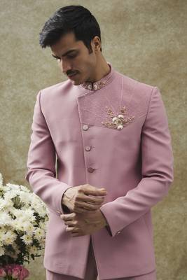 Lavender imported italian jodhpuri set 4