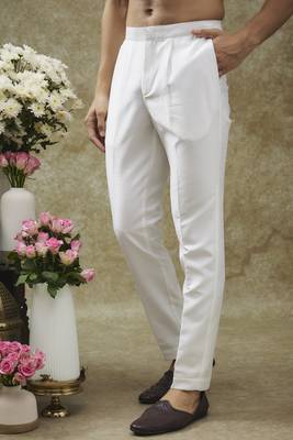 Daisy white splendid silk open koti set 3