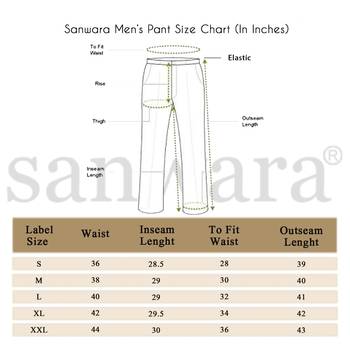 Sanwara Men's Solid Black Colour Art Silk Payjama Style Pant 6