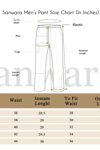 Sanwara Men's Solid Black Colour Art Silk Payjama Style Pant
