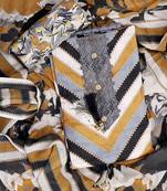 Multi printed unstitched dress material