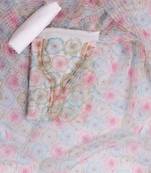 Multi embroidered unstitched dress material