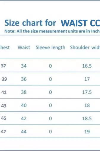 cotton poly striped waist coat for men (blue)