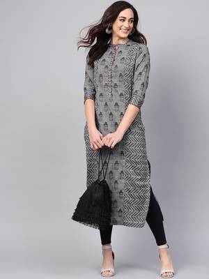 Pannkh women's handloom buddha straight kurta 1