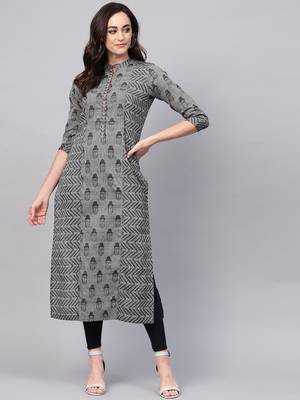 Pannkh women's handloom buddha straight kurta 2