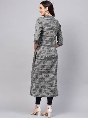 Pannkh women's handloom buddha straight kurta 3