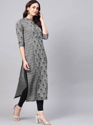 Pannkh women's handloom buddha straight kurta 4