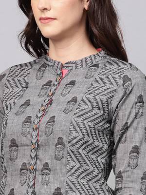 Pannkh women's handloom buddha straight kurta 5