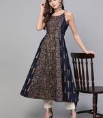 Pannkh women's printed strappy kurta