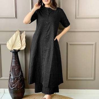 Coton kantha work kurti with pant 1