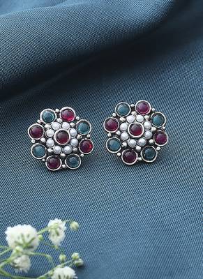Multicolour Oxidised Alloy Earrings 1