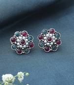 Multicolour Oxidised Alloy Earrings