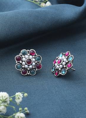 Multicolour Oxidised Alloy Earrings 2