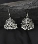 Long Silver Jhumki