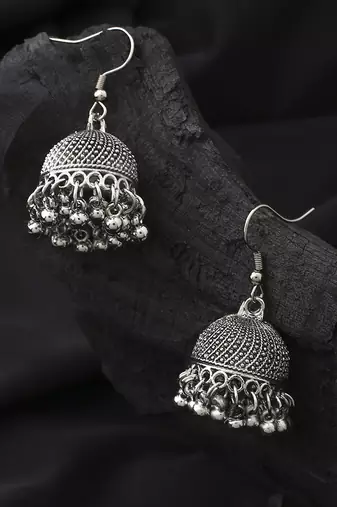 Oxidised Small Jhumki
