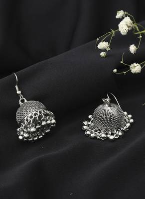 Oxidised Small Jhumki 3