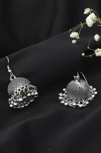 Oxidised Small Jhumki