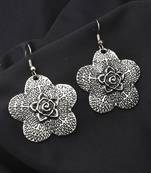 Small Star Shaped Oxidised Earring