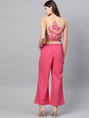 Zima leto women's printed yoke jumpsuit 3