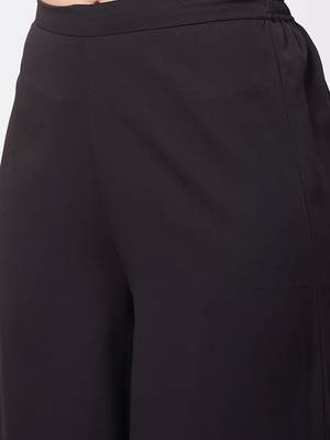 Zima leto women's monocromatic stripes crop top with solid pants 5