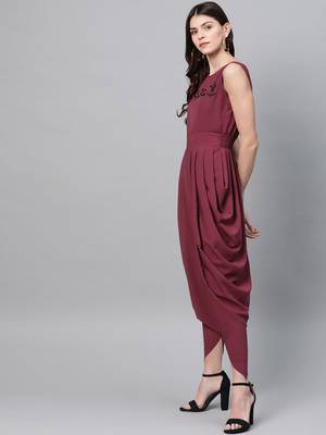 Zima leto women's embroidered cowl jumpsuit 1