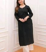 Rayon embroidery kurti with pant
