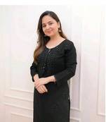 Rayon embroidery kurti with pant