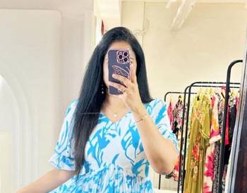 Cotton gown for summer 2