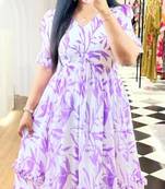 Cotton gown for summer