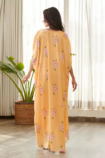 Yellow satin co-ords set