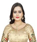 Vastraan Exquisite Malai Silk Embroidered Blouse